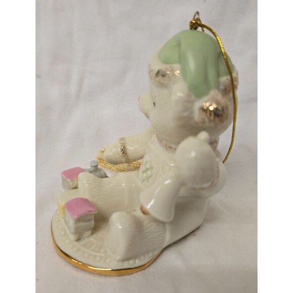 Lenox Teddy's Millennium Wish Porcelain Ornament 3.5" - Picture 3 of 6